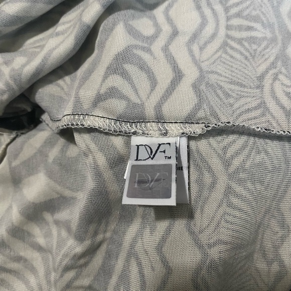 New Diane Von Furstenberg Silk Jeanne Two Zebra Tattoo Black Cream Wrap Dress 4 - Picture 10 of 10